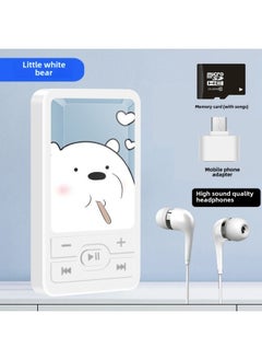 Generic Students Listen To Music Mp3 Walkman High School Students Boys And Girls Mini Portable Sports Music Player Changmai-Body Color:A1 Little White Bear-Memory Capacity:External Speaker Version 64g Can Store 12,000 Songs + 4-piece Set  - Image 1
