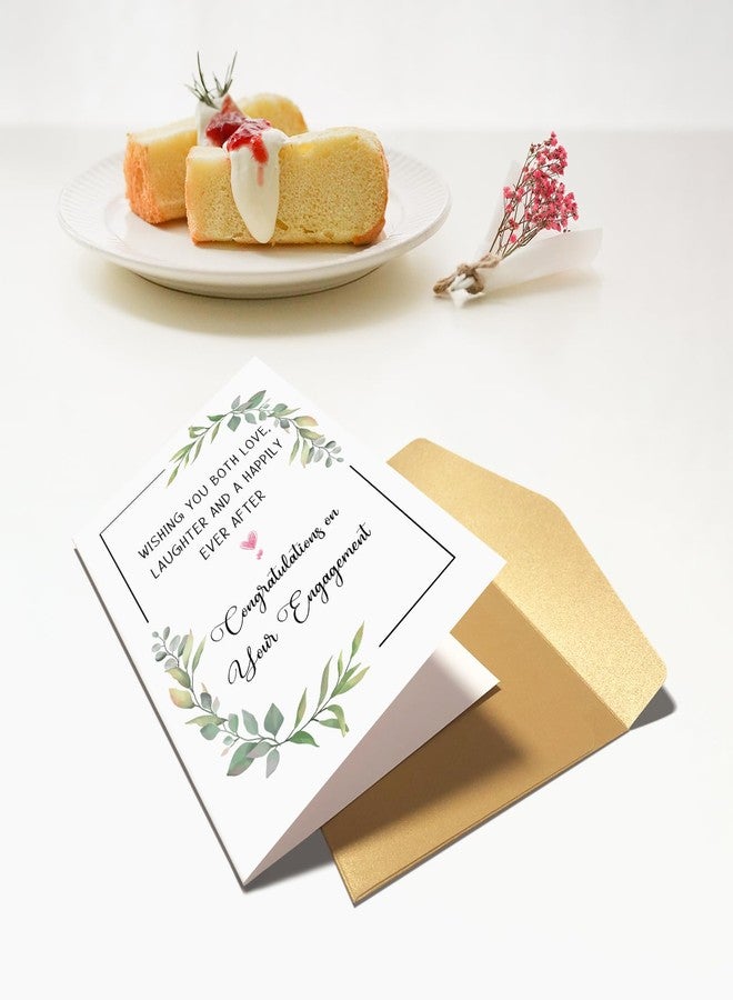 Chenive Engagement Card for Couples, Engaged Card for Her Him, Congratulations on Your Engagement Card, Wishing You Both Love Laughter And A Happily Ever After - Image 5