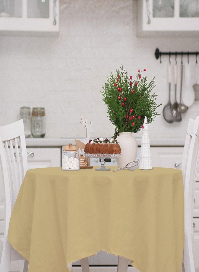 وولاين مجموعة مفارش طاولة بلاستيكية بنية اللون من والين، 12 قطعة، أغطية طاولات دائرية، 4 ألوان متدرجة، مقاومة للماء، مثالية لتزيين طاولات الخريف وعيد الشكر، مقاس 84 بوصة - Image 4