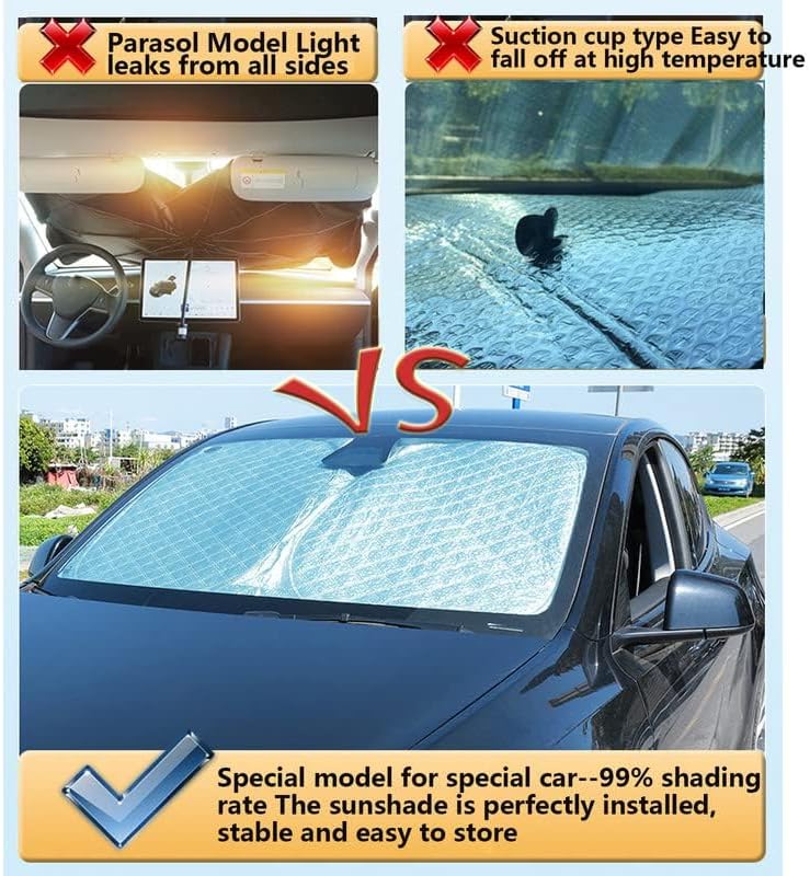 Car Windshield Sun Shade for Jeep Grand Cherokee SUV 2011-2023 - 6-Layer Foldable UV Protection - Image 4