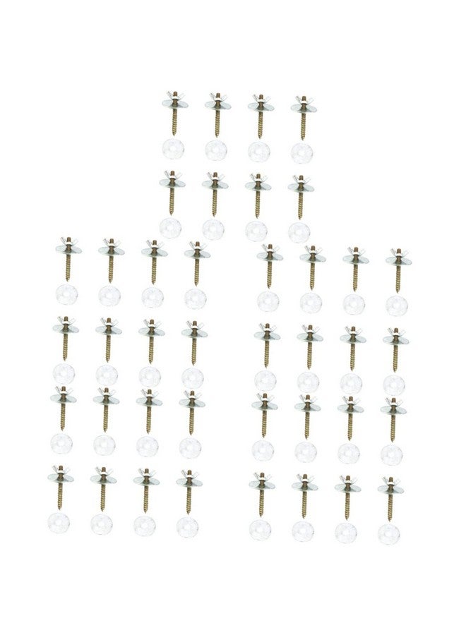 balacoo 40 Sets Holding Screws Platform/Chinchilla Springboard Fixing Pole Water Mounting Replacements Hamster Wooden Board Breeding Feeder Perch Hardware Double-Headed Pet Gaskets Parts - Image 1