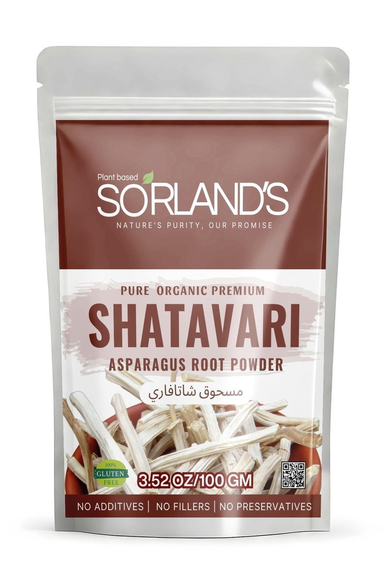 Sorland's SHATAVARI Roots Powder (Asparagus Racemosus) -100 gm - Image 1