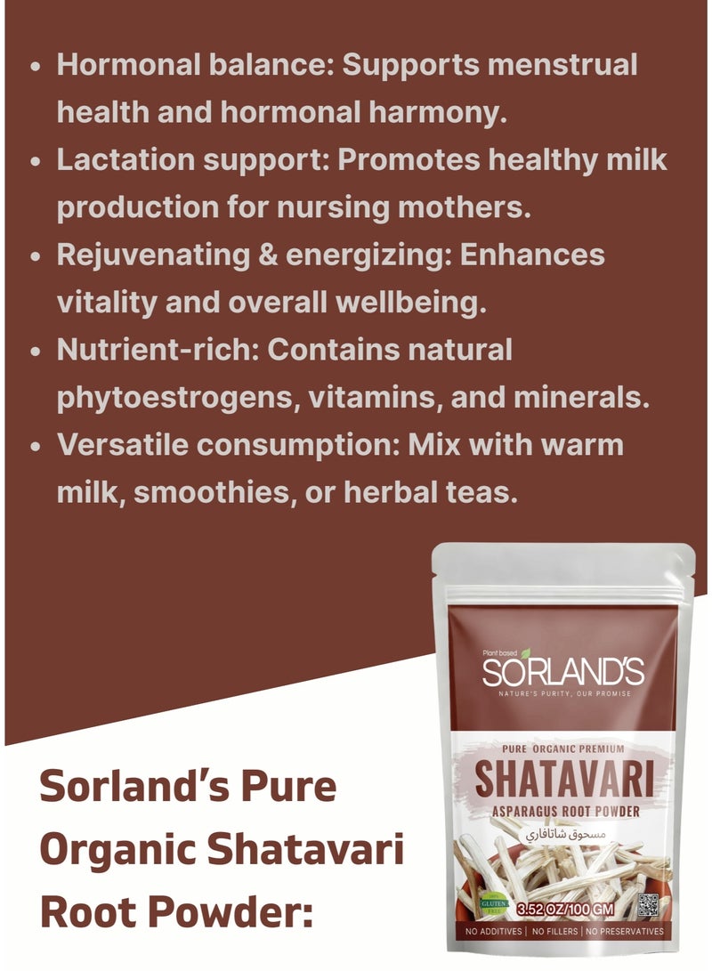 Sorland's SHATAVARI Roots Powder (Asparagus Racemosus) -100 gm - Image 5