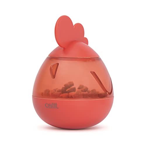 Catit PIXI Treat Dispenser, Interactive Treat Dispensing Cat Toy, Rooster - Image 4