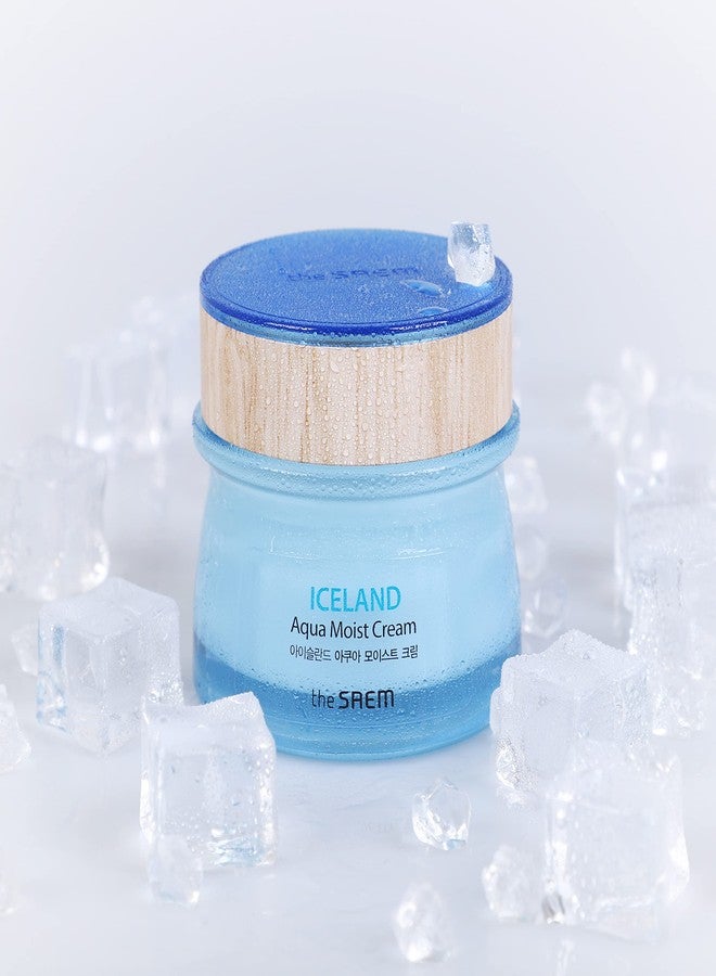 THESAEM Iceland Aqua Moist Cream 60ml - Moisture Coating Hydrating Facial Cream with Iceland Mineral Water for Dry Skin, Hypoallergenic Safe Formula - Image 4