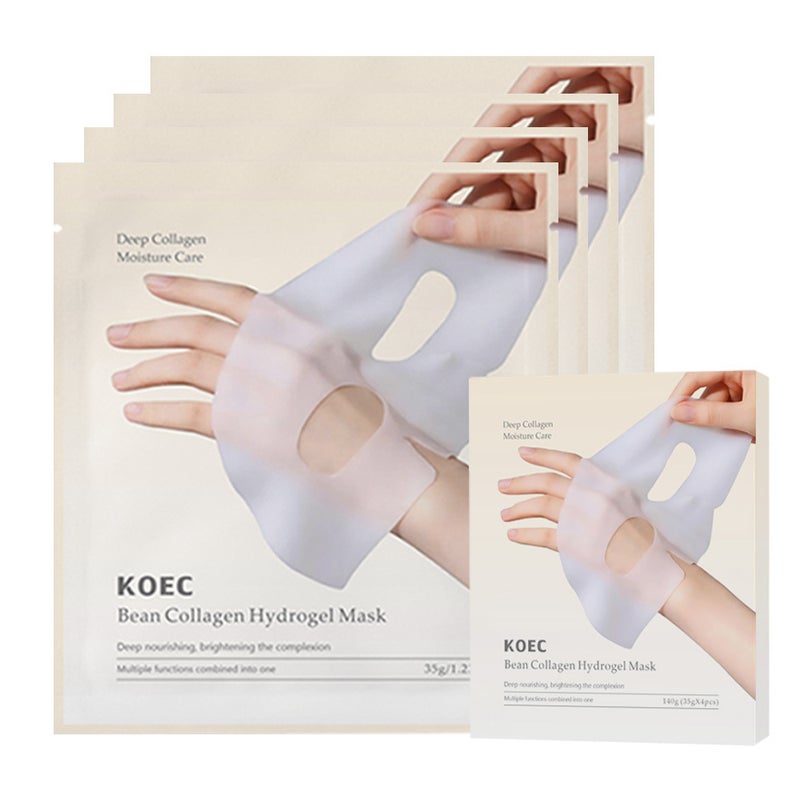 Koec Pink Polypeptide Collagen Firming Transparent Mask Hydrating And Moisturizing White Translucent Patch Mask Style - Image 1