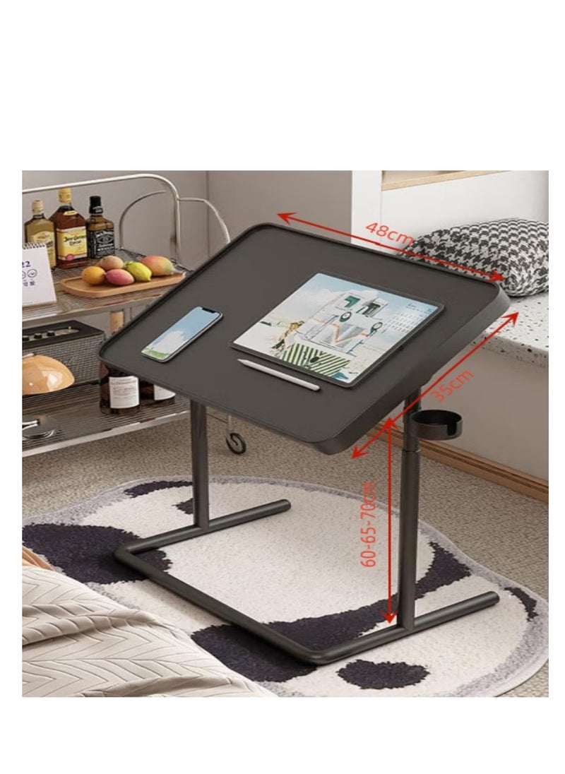 CityRiya-Long - Laptop Desk Bedside Computer Table Adjustable Laptop Table Desk End Side Table for Sofa/Bed Laptop Computer Stand Desks Laptop Bed Tray Table Lap Desk with Magnetic Desktop - Image 1