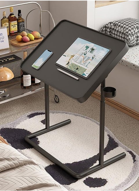 Laptop Desk Bedside Computer Table Adjustable Laptop Table Desk End Side Table for Sofa/Bed Laptop Computer Stand Desks Laptop Bed Tray Table Lap Desk with Magnetic Desktop