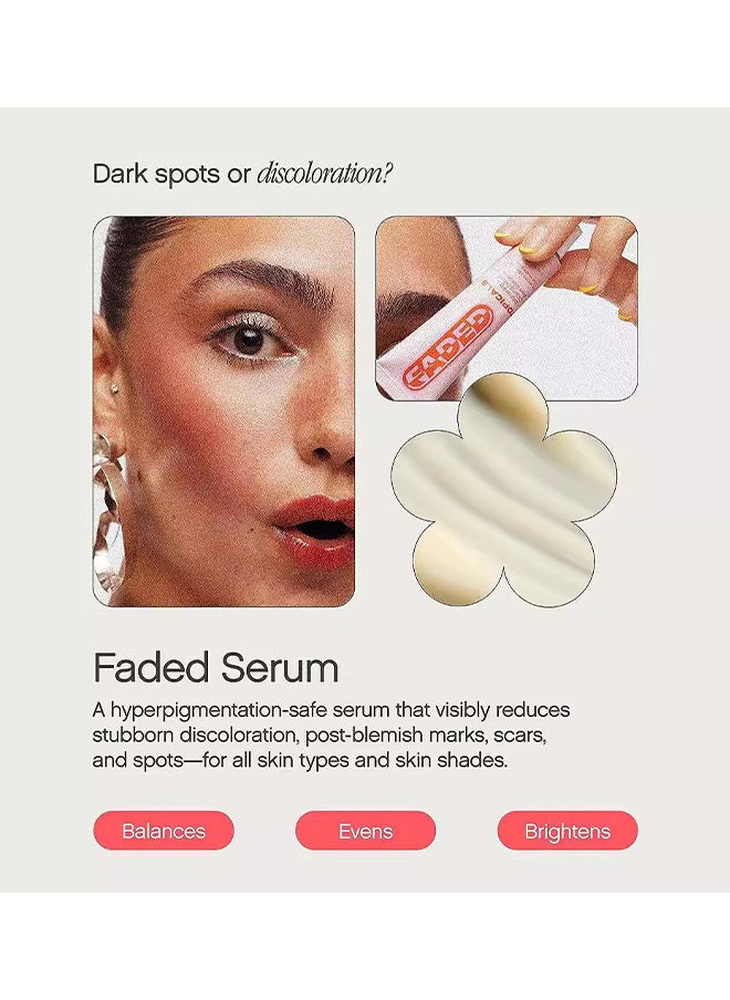 TOPICALS Brightening And Clearing Serum, Reduces Discoloration, Post-Blemish Marks, Scars And Spots, For Uneven Skin Tone, 15ML  - Image 2