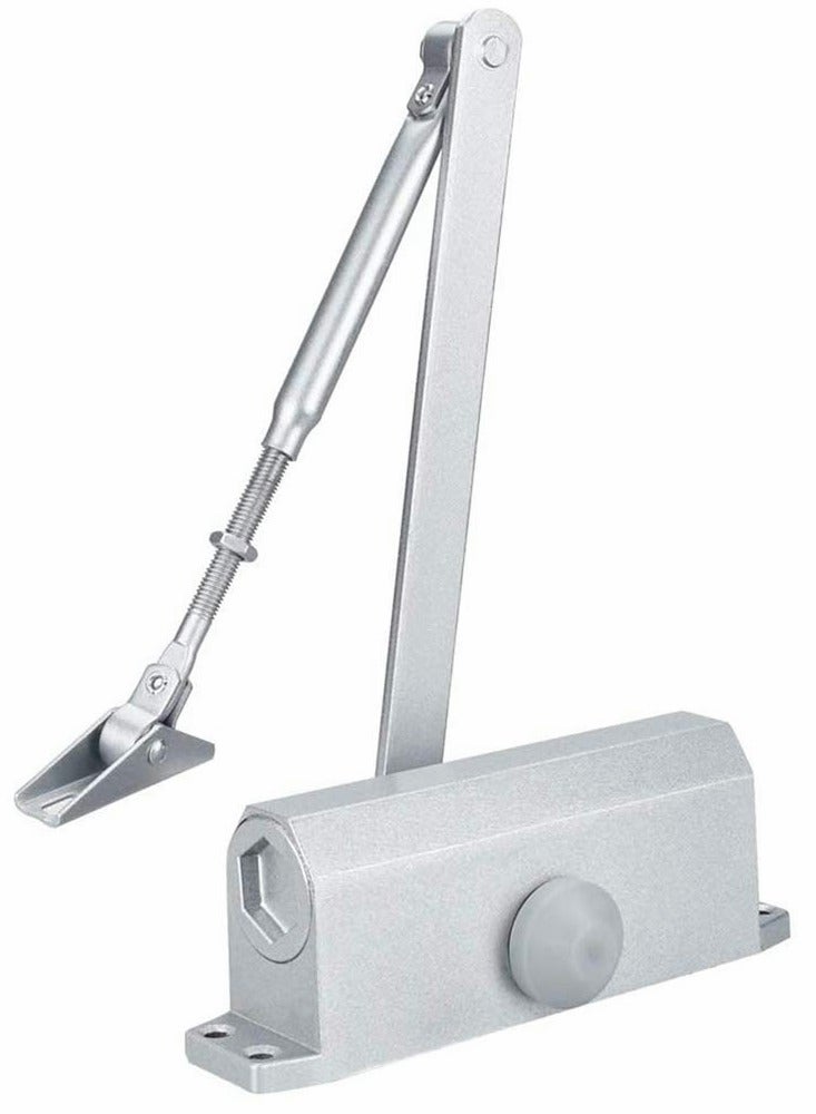 Hydraulic Automatic Door Closer for 35-65kg Doors, Adjusting Soft & Silent Closing, Suitable for 70-110cm Wide Fire Doors, Aluminum Construction for Internal and External Use - Image 1