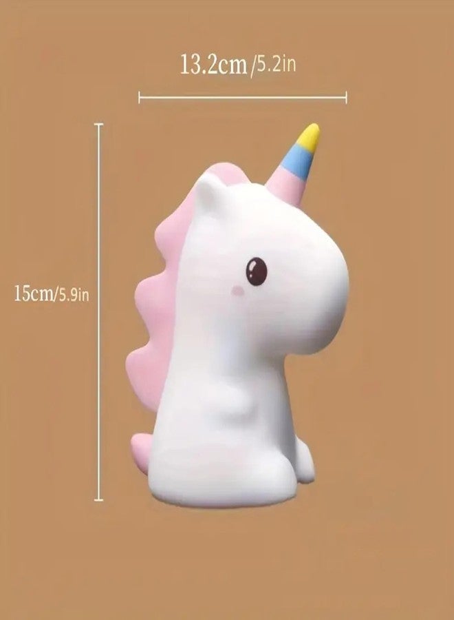 GITGRNTH Rechargeable Silicone Cloud Night Light for Kids|Color-Changing LED Changing Lamp|Adorable Room Decor & Gift for Toddlers,Teens,& Valentine's Day Present(Silicon Unicorn.,Regular),Multicolor - Image 2