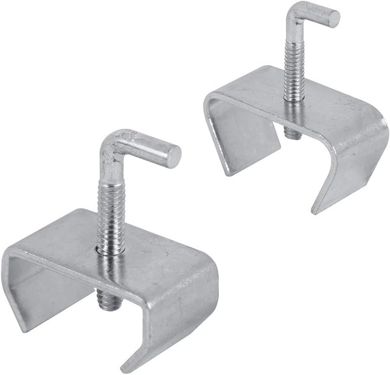 PRIMELINE U 11310 Bed Frame Rail Clamp Kit, Fits 1 In. and 1-1/4 In.. Frames, Steel Construction, Zinc Plated (2 Sets) - Image 1