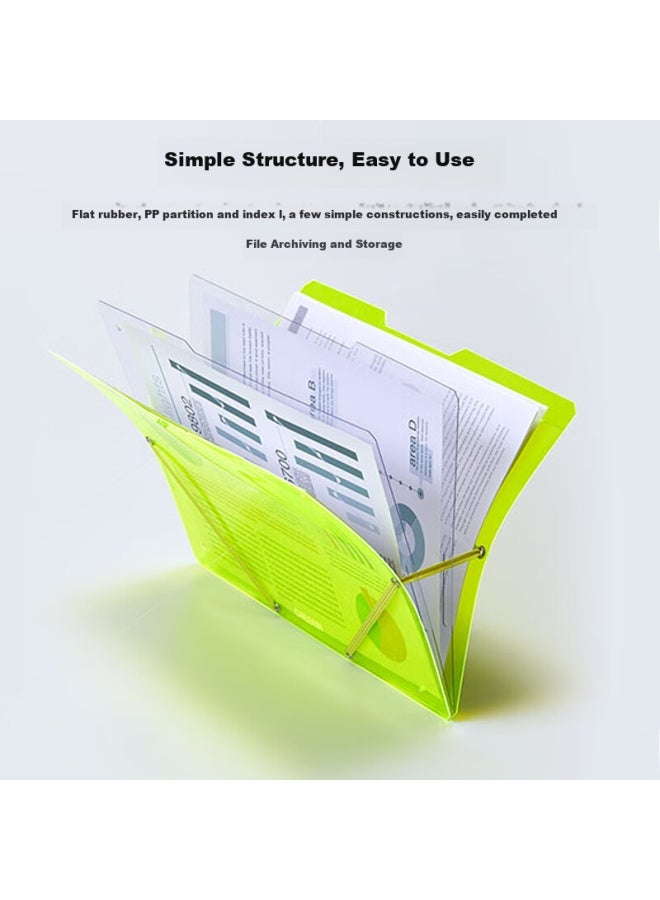 KING JIM Cheers Student Office Horizontal Storage Folder Data Book File Organizer Box Storage Box Storage 250 Sheets A4/3 Layers Gray Ch2582t - Image 3