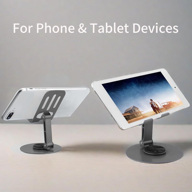 coku Mobile Stand for Home, 360° Rotation Angle Adjustable Phone Stand for Study, Desk, Table, Streaming, Foldable & Portable Desktop Stand for 4 to 10 inch Smartphones - Image 5