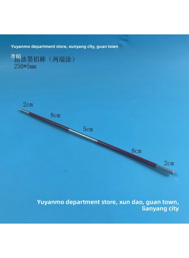 The Aluminum Rod Coated With Red Temperature-varying Ink Is 250*5mm To Observe The Propagation Of Heat In The Metal Strip.-Specifications:Red 25cm Ink-coated Aluminum Rod - Image 4