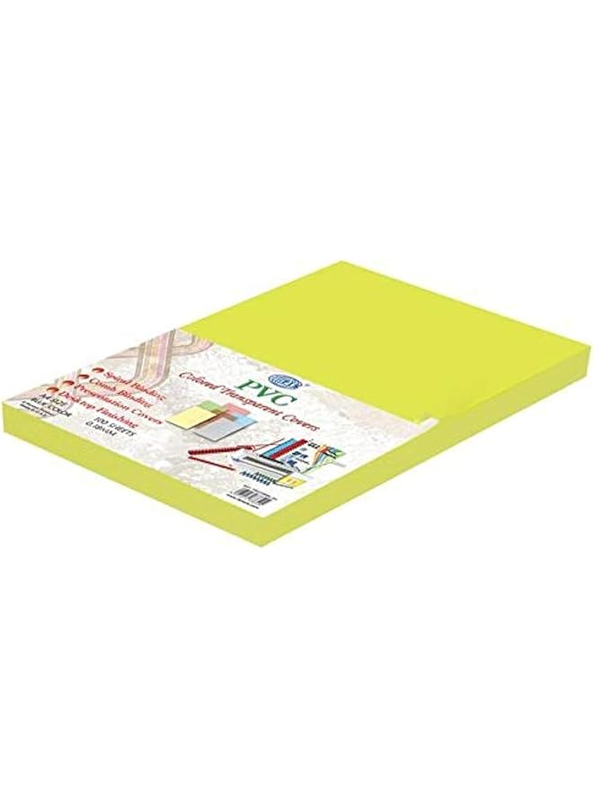 إيروريكس أغطية بلاستيكية شفافة ملونة 180 ميكرون، عبوة من 100 قطعة