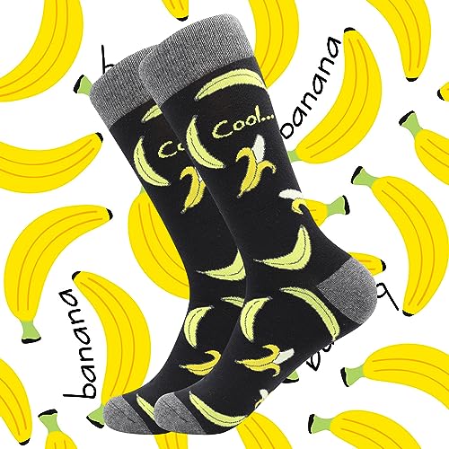 BISOUSOX Mens Dress Socks Funny Fun Colorful Crazy Funky Crew Socks for Men Novelty Happy Cotton Size 9-12 - Image 3