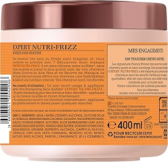 Franck Provost Expert NutriFrizz Sulphate Free Silicone Mask 400ml - Image 2