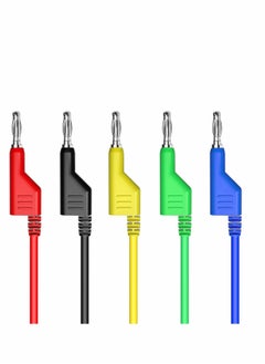 Excefore Double-ended 4mm Banana Plug Test Leads Stackable Copper Pulg Soft Cables for Laboratory Multimeter Electric Testing  5PCS  - Image 2