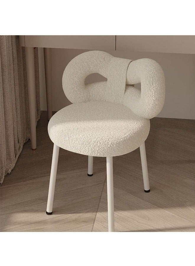 NKX Living and Bedroom Single Bow Tie Vanity Chair Velvet Cushion Chair  - Image 2