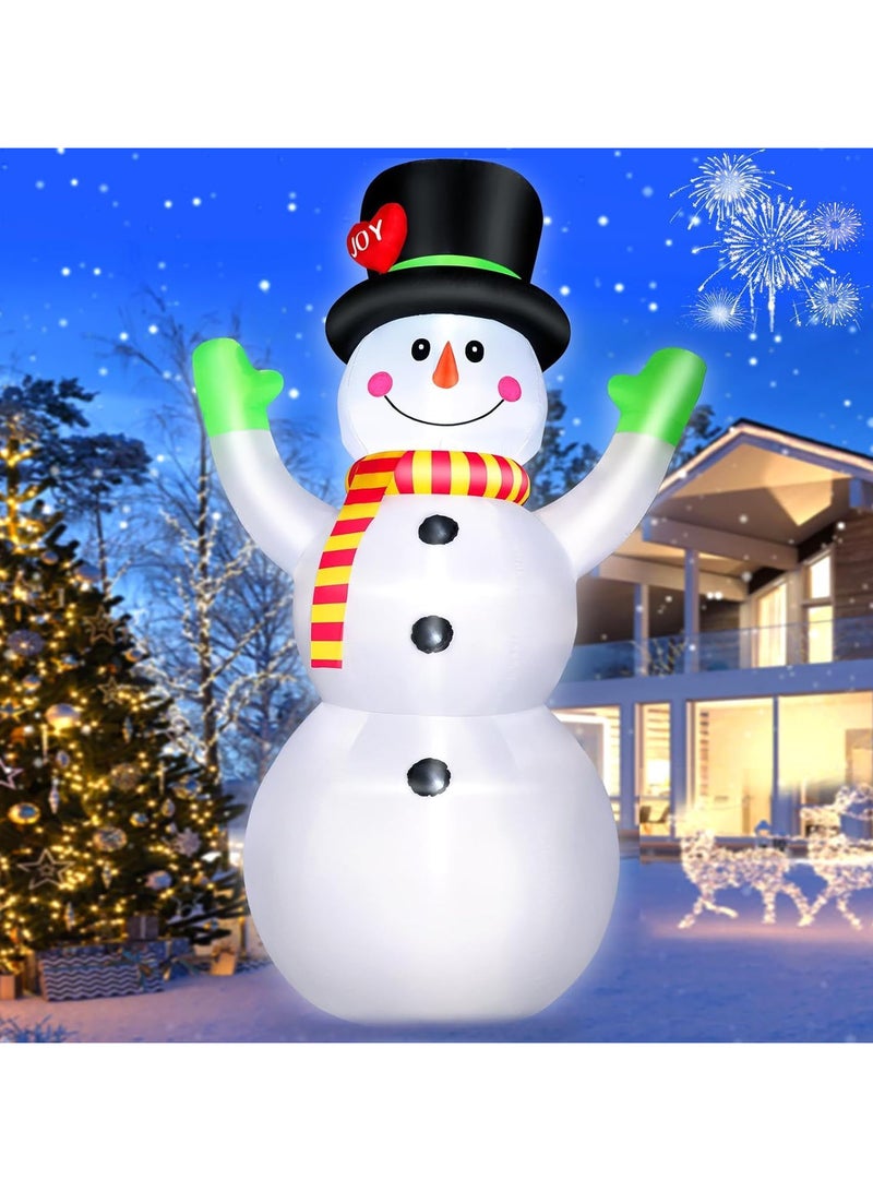 AUTOYSUR 7 FT Christmas Inflatable Snowman,Outdoor Decorations Props,for Indoor Outdoor Christmas Decorations Yard Garden Decoration (2.1M/Snowman) - Image 2