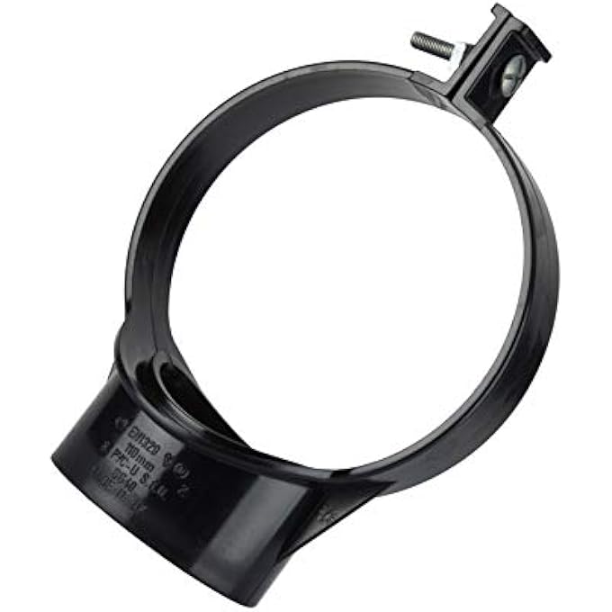 110MM 4" SOIL PIPE BOSS FOR WASTE PIPE BOLT TYPE FIX BLACK SG40B