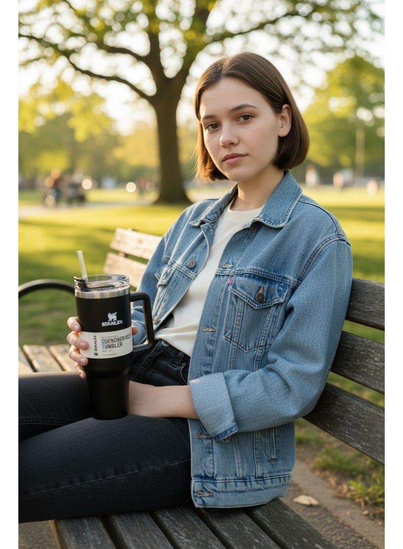 Stanley Quencher H2.0 FlowState Stainless Steel Vacuum Insulated Tumbler with Lid and Straw for Water, Iced Tea or Coffee, Smoothie and More,1200ml - Image 2