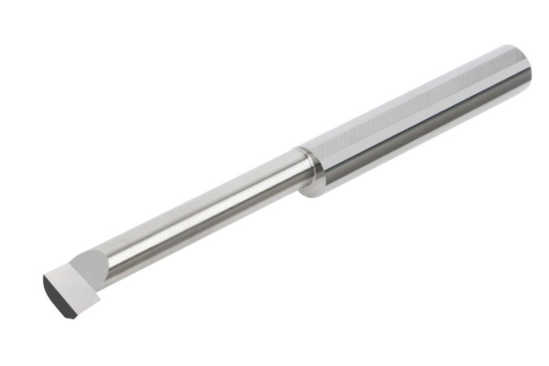 BBM-040108X Boring Tool - Right Hand - Sharp, 1.12 mm Min Bore Dia, 8 mm Max Bore Depth, 0.25 mm Proj, -1 mm Offset, 4 mm Shank Dia, 50 mm OAL, AlTiN