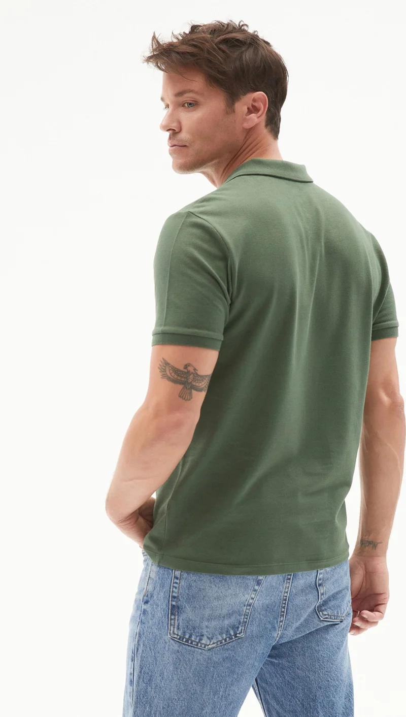 JUNE Men's Regular Fit 100% Cotton Basic Polo Neck T-Shirt