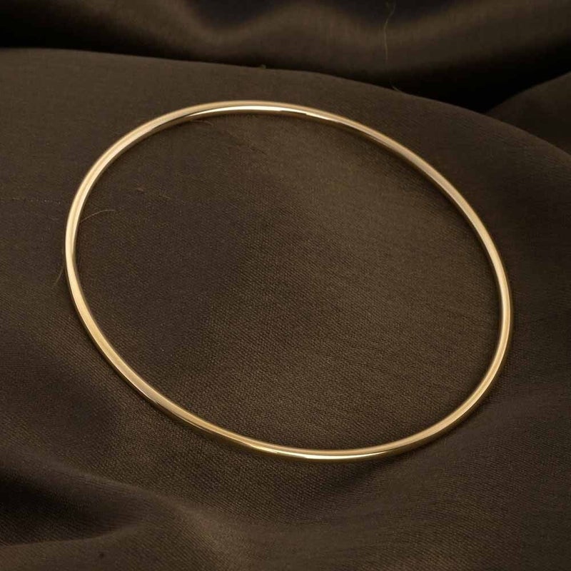 PALMONAS 18k Gold Tone Plated Round Wire Bangle Bracelet
 for Women - Image 3
