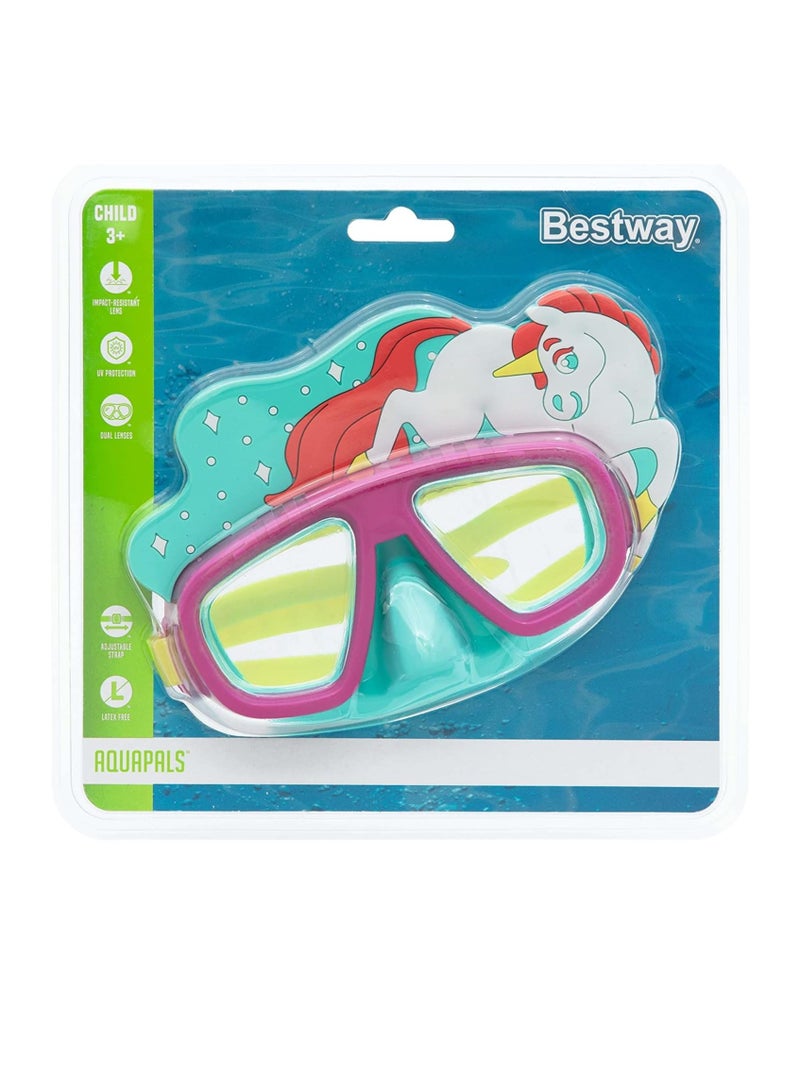 بست واي Bestway Hydro Swim Diving mask Polycarbonate Assorted colours Child - No:22064  - Image 3