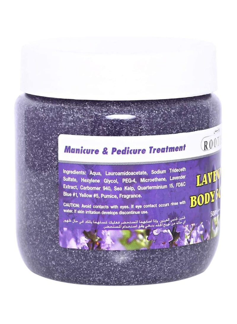 ROOTIES Lavender Body Scrub Purple 500ml - Image 2