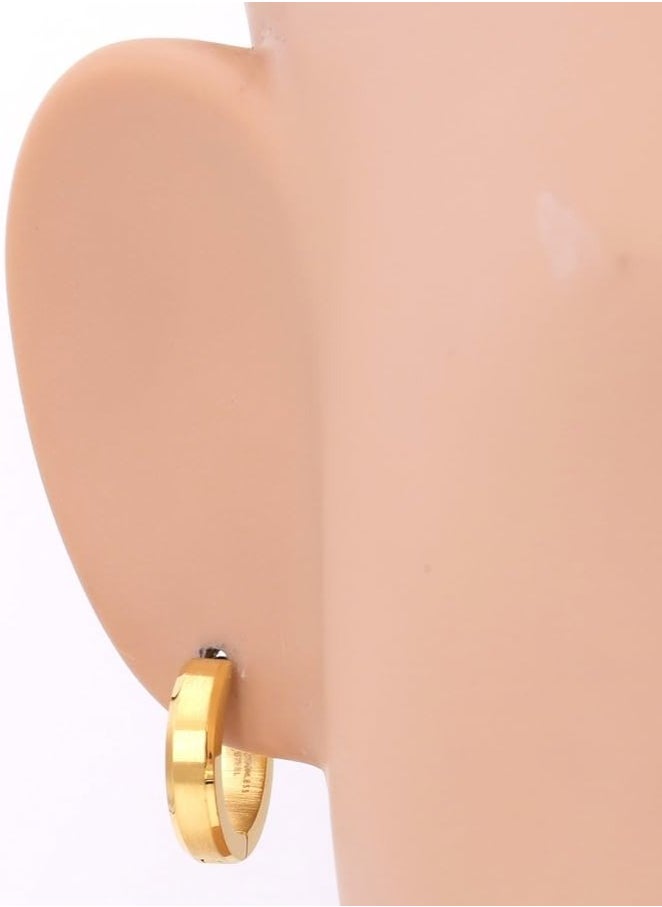 Julia Store Hoop Huggie Earrings  - Image 2