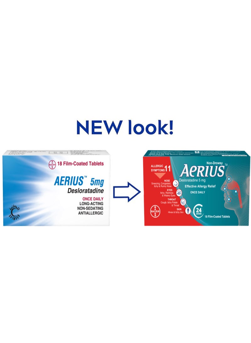 BAYER AERIUS 5 MG 18 Tablets - Image 2