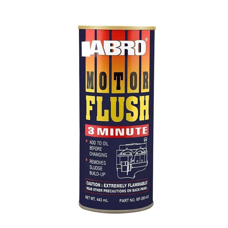 ABRO MF-390-443 Engine Oil Motor Flush to Remove Sludge & Deposits in All Petrol & Diesel Car SUV (443 ml), 443ml - Image 4