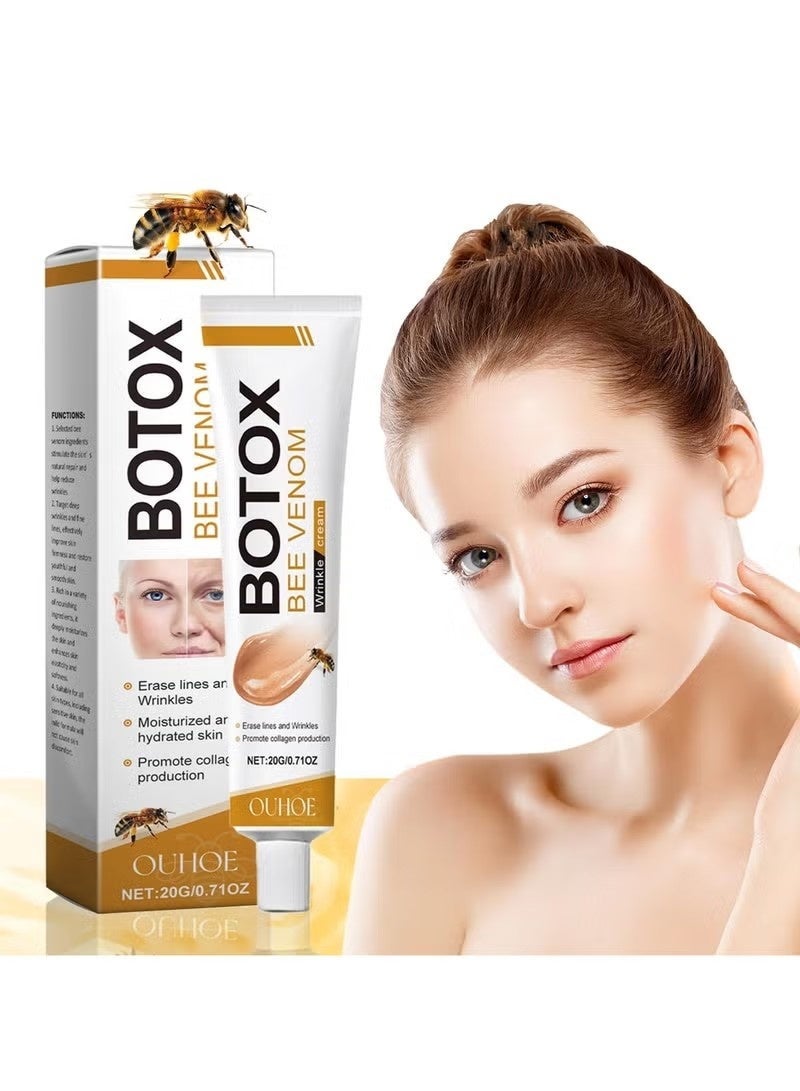 OUHOE 3Pcs Botox Bee Venom Cream Wrinkle Removal & Firming,Moisturizing,Lifting & Recovery for All Skin Type,Anti-Aging Bee Venom Cream,Face Cream Moisturiser - Image 2