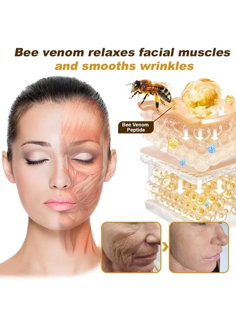 OUHOE 3Pcs Botox Bee Venom Cream Wrinkle Removal & Firming,Moisturizing,Lifting & Recovery for All Skin Type,Anti-Aging Bee Venom Cream,Face Cream Moisturiser - Image 3