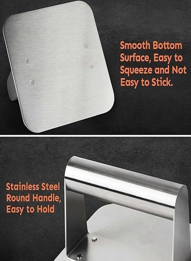 Vroxy Hamburger Press Patty Maker, Flat Burger Press for Making Beef Patties, Hamburger Patty Press, Meat Press for Beef Chicken Pork, Flat Cookie Press Baking Tool for Kitchen BBQ Grill(1Pcs) - Image 5