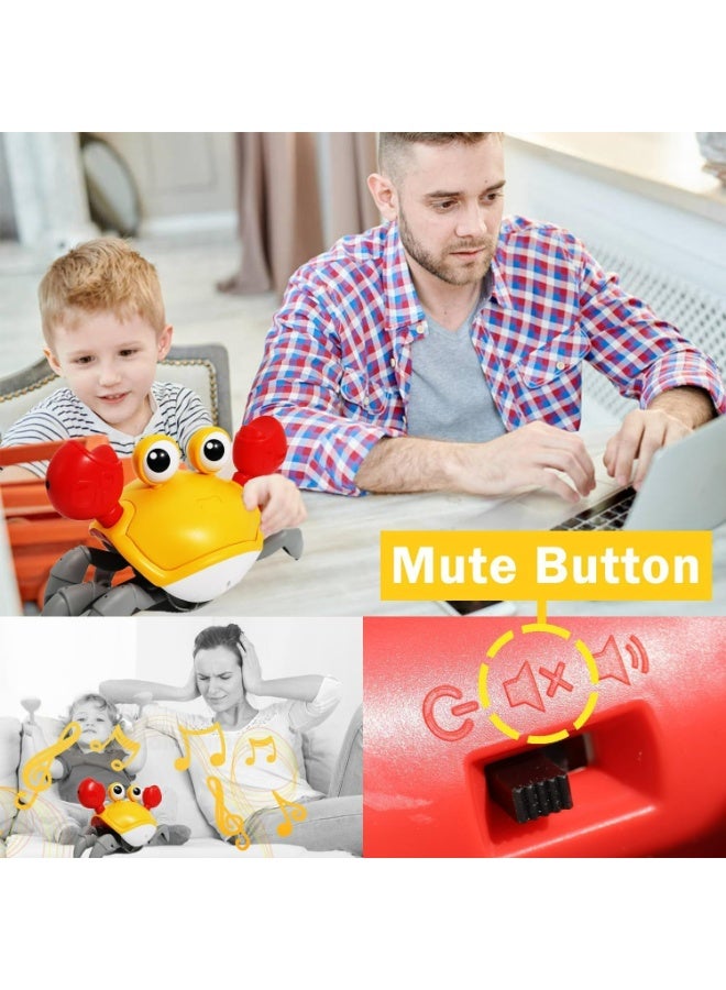 Interactive Musical Crawling Crab Toy with Obstacle Avoidance Sensors – Sensory Moving Toy for Tummy Time and Toddlers - Image 3