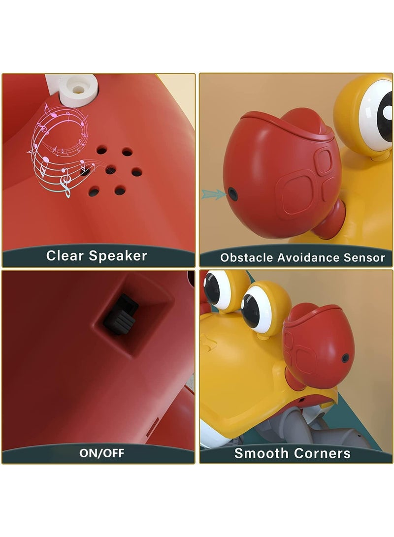 Interactive Musical Crawling Crab Toy with Obstacle Avoidance Sensors – Sensory Moving Toy for Tummy Time and Toddlers - Image 4
