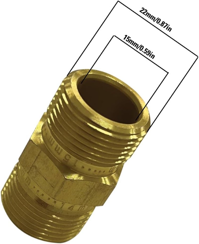 SIMPSON Cleaning 104049 Replacement M22 adapter for Pressure Washer Pumps Up to 4000 PSI Aluminum 1415mm ID - Image 4