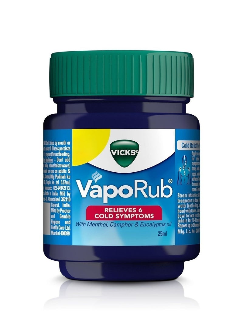 Vicks VapoRub 25ml Ointment For Cold Relief - Image 3