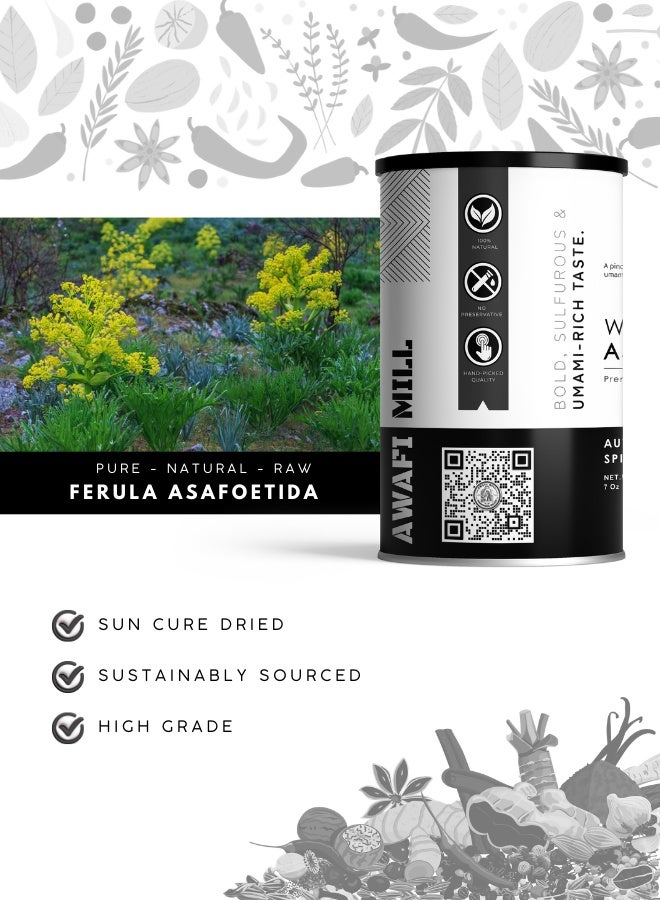 أباميك مطحنة عوافي - صمغ حلتيت كامل (دموع راتنج هينج) | صمغ حلتيت فائق الفعالية للتادكا/التخمير، والعدس والسامبار، والراسام، والمخللات، والشات، والباراثا، ومزيج التوابل - ٢٠٠ غرام | ٧ أونصات - Image 3