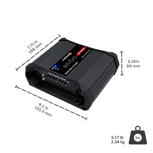 Stetsom Bravo Attack 3000 4 Ohms Mono Car Amplifier, 3000.1 3K Watts RMS, 4Ω Stable Car Audio, Full Range HD Sound Quality, 3000x1, Crossover & Bass Boost, Car Stereo Speaker MD, Smart Coolers - Image 3