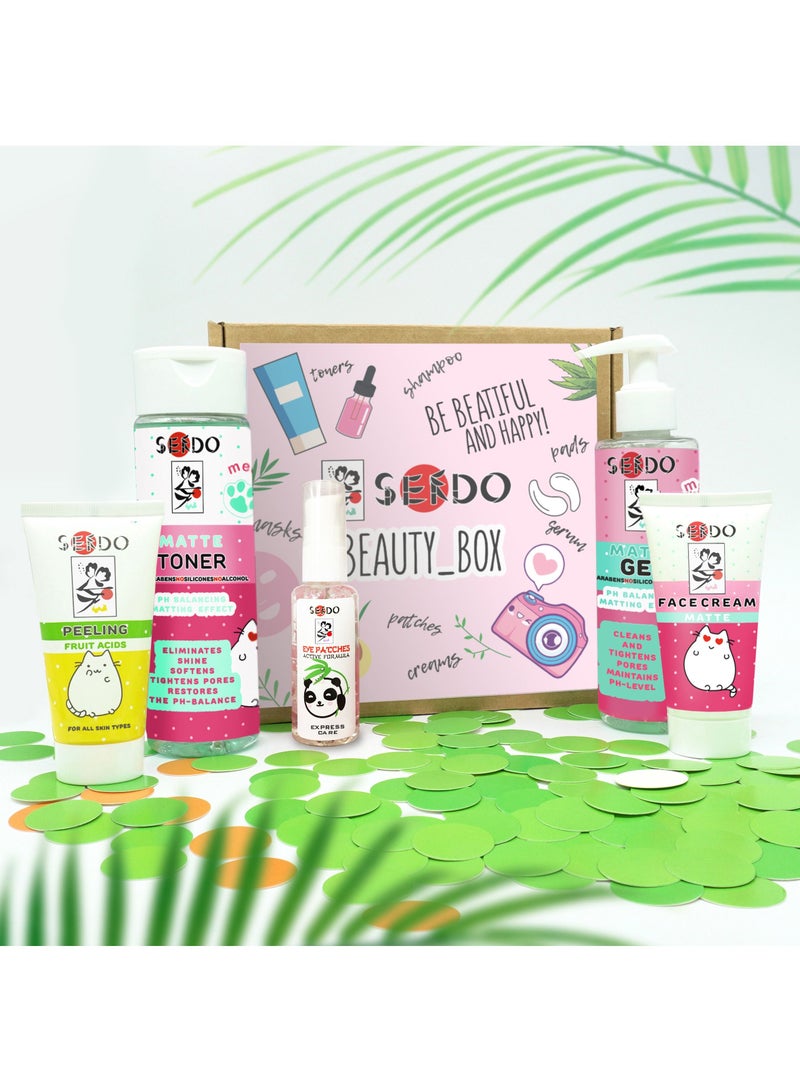 Sendo Beauty Box Skin Care Set Balancing And Mattifying For All Skin Types - Image 1