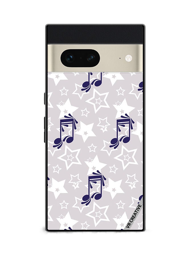 VR CREATIVE Protective Case Cover For Google Pixel 7 Music Pattern Design Multicolour - Image 1