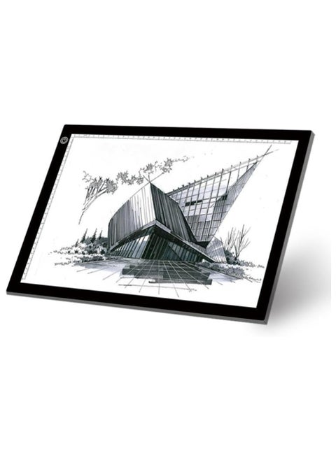 لوحة نسخ مضيئة محمولة مقاس A4، Ultra-Thin قابلة للتعديل مع طاقة USB، لوح ضوء LED للرسم، والبث، والرسم التخطيطي، والرسوم المتحركة، والقوالب.