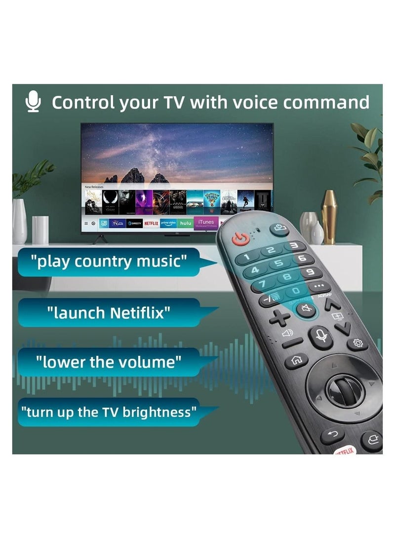 جهاز تحكم عن بعد لتلفزيون LG Magic - مناسب لجميع أجهزة تلفزيون LG الذكية AKB75855501 AN-MR18BA AN-MR19BA AN-MR20GA AN-MR21GA AN-MR21GC AN-MR650 - Image 4