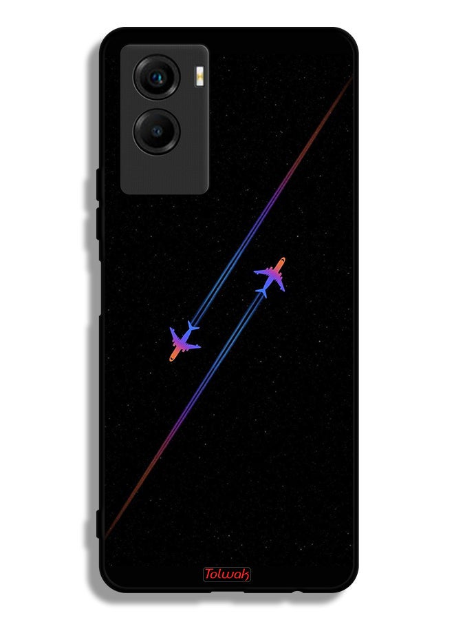 Tolwak Vivo Y55s 5G (2021) Protective Case Cover Airplanes Art - Image 2