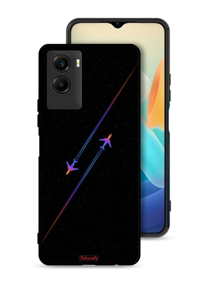 Tolwak Vivo Y55s 5G (2021) Protective Case Cover Airplanes Art - Image 1